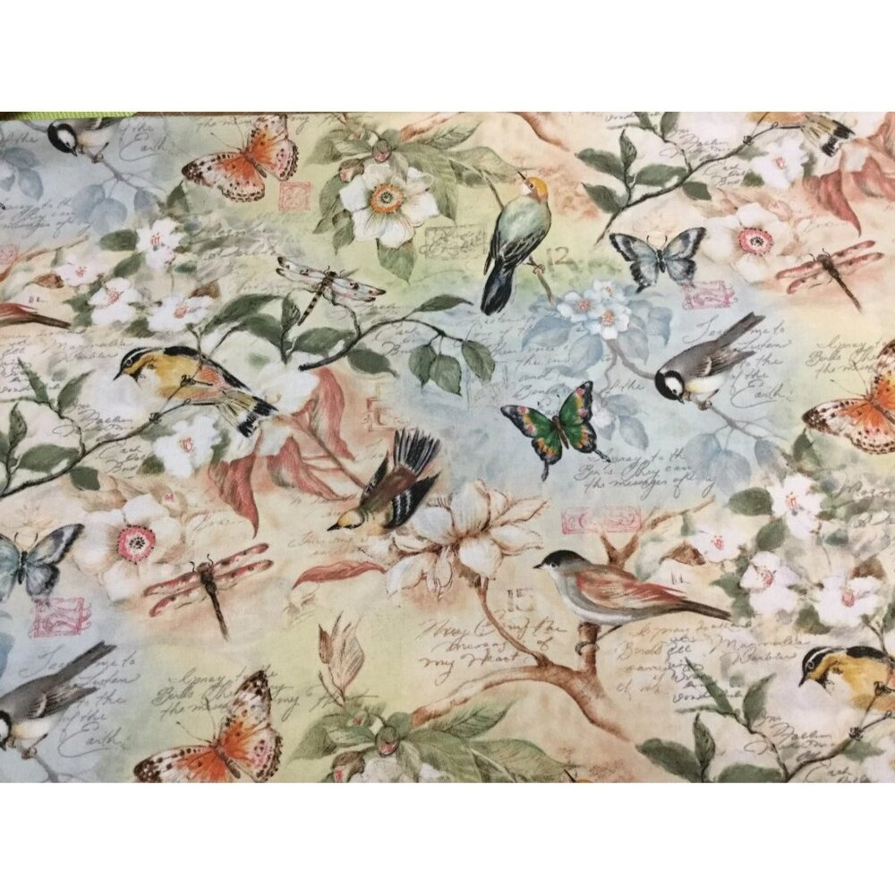 Birds of a Feather Scenic CP40747 Susan Winget fabric 44" x 1.722 yards